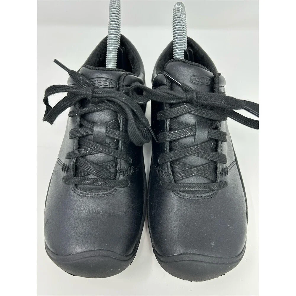 KEEN Utility PTC Oxford Womens Work Shoes Black Slip Resistant Lace Up Size 6.5